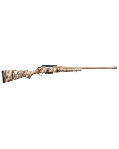 Ruger 36925 American6.5 PRC 3+1 24" Burnt Bronze Cerakote Threaded Barrel, Picatinny Rail Steel Receiver, GoWild Camo I-M Brush Fixed Synthetic Stock, Right Hand