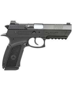 IWI US J941PL9-II Jericho 941 Enhanced 9mm Luger Caliber with 4.40" Barrel, 16+1 Capacity, Overall Black Finish, Picatinny Rail Frame, Serrated Steel Slide &amp; Polymer Grip
