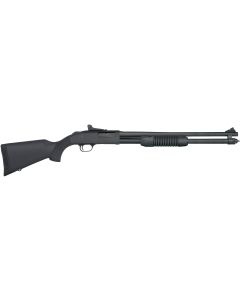 Mossberg 50699 590 Persuader 20 Gauge 8+1 3" 20" Cylinder Bore Barrel, Matte Blued Metal Finish, Drilled &amp; Tapped Receiver, Ghost Ring Sight, Synthetic Stock