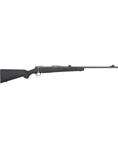 Mossberg 28136 PatriotFull Size 338 Win Mag 3+1 24" Stainless Cerakote Threaded Barrel, Drilled &amp; Tapped Cerakote Stainless Steel Receiver, Black Fixed Synthetic Stock, Right Hand