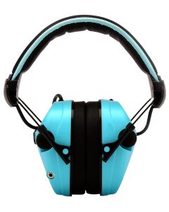 Pyramex VGPME26 Venture Gear Sentinel Muff Polymer 26 dB Over the Head Powder Blue/Black Adult 1 Pair