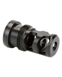 Griffin Armament TMPB65MM5824 Paladin 2 Port Taper Mount Black Melonite QPQ 17-4 Stainless Steel with 5/8"-24 tpi Threads, 1.88" OAL &amp; 1.07" Diameter for 6.5mm