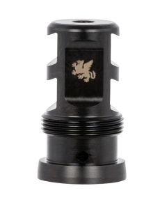Griffin Armament TMPB22C1228 Paladin 2 Port Taper Mount 22 Cal 1/2"-28 tpi 1.88" 17-4 Stainless Steel Black Melonite QPQ