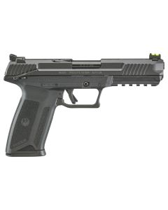 Ruger 16402 Ruger-5.75.7x28mm4.94" Barrel 10+1, Black Polymer Frame With Picatinny Acc. Rail, Drilled &amp; Tapped Lightening Cut Steel Slide, Ambidextrous Safety, Optics Ready