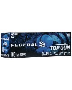 Federal TG201008 Top Gun20Gauge 2.75" 7/8oz 8Shot 100 Per Box/2 Case