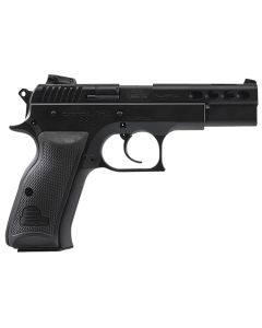 SAR USA P8LBL P8L9mm Luger 17+1 4.60" Black Ported Barrel, Black Steel Ported/Serrated Slide, Black Steel Frame w/Beavertail, Black Polymer Grip, Right Hand