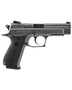 SAR USA K245ST10 K245 ACP Caliber with 4.70" Barrel, 10+1 Capacity, Overall Stainless Finish Steel, Picatinny Rail/Beavertail Frame, Serrated Slide &amp; Black Polymer Grip