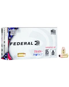 Federal TP380VHP1 Train + Protect380ACP 85gr Versatile Hollow Point 50 Per Box/10 Case