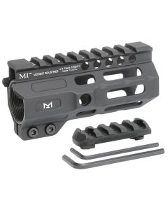 Midwest Industries MICRM45 CombatBlack Hardcoat Anodized 6061-T6 Aluminum 4.50" Picatinny/M-LOK