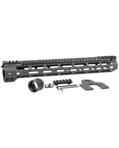 Midwest Industries MICRLW14 Combat Lightweight AR-15 Black Hardcoat Anodized Aluminum/Polymer 14" Picatinny/M-LOK
