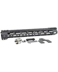 Midwest Industries MIULW15 UltralightAR-15 Black Hardcoat Anodized Aluminum/Polymer 15" Picatinny/M-LOK