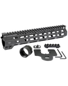 Midwest Industries MICRM105 CombatBlack Hardcoat Anodized 6061-T6 Aluminum 10.50" Picatinny/M-LOK