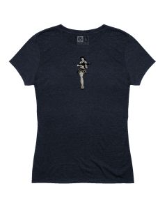 Magpul MAG1124410XS Hula Girl CVC Women's Navy Cotton/Polyester/Rayon Short Sleeve XS