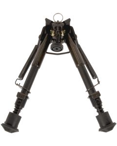 Allen 2207 BozemanRifle Bipod Black Aluminum w/Sling Swivel Stud Mount, Rubber Feet &amp; 6-9" Vertical Adjustment