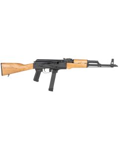 Century Arms RI3765N WASR9mm Luger 33+1 16.25" Black Receiver Hardwood Stock Black Polymer Grip Right Hand