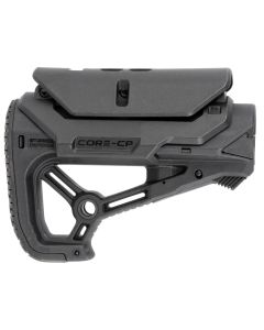 FAB Defense FXGLCORESCP GL-Core S CP CQB Optimized Combat Buttstock w/Adjustable Cheek-Rest for AR-15/ M4 Black Fiberglass Reinforced Polymer