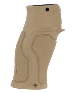 FAB Defense FXGRADUSFBVT Gradus Ergonomic Beavertail Pistol Grip for AR-15/ AR-10/ M16/ M4 Rubberized Flat Dark Earth Overmold Polymer Core