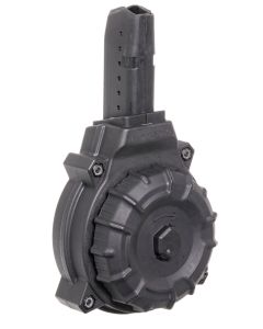 ProMag DRMA12 Standard50rd Drum 9mm Luger Fits AR-15 Compatible w/ Glock Style Mags Black DuPont Zytel Polymer