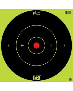 Pro-Shot 12BGREENTG5PK SplatterShot12" Bullseye Hanging Tagboard Black/Green Impact Enhancement White 5 Pack