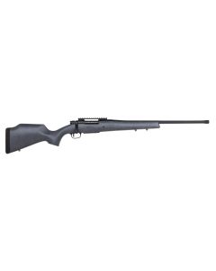 Mossberg 28101 Patriot Long Range Hunter 308 Win Caliber with 5+1 Capacity, 22" Barrel, Threaded/Fluted Matte Blued Metal Finish &amp; Sniper Gray Fixed Monte Carlo Stock Right Hand (Full Size)