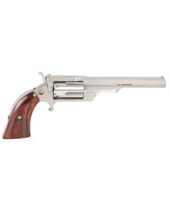 North American Arms 22MCR4 Ranger II22 LR or 22 WMR Caliber with 4" Barrel, 5rd Capacity Cylinder, Overall Stainless Steel Finish &amp; Rosewood Boot Grip Includes Cylinder