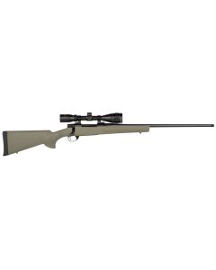 Howa HGP2300G M1500 Gamepro Gen2 300 Win Mag 3+1 24" Threaded Barrel, Blued Metal Finish, Green Fixed Hogue Pillar-Bedded Overmolded Stock, Includes GamePro 4-12x40mm Scope