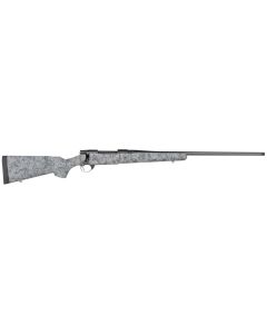 Howa HHS43531 M1500 HS Precision 300 PRC 3+1 24" Threaded Barrel, Black Steel Receiver, Gray w/Black Webbing HS Precision Synthetic Stock