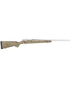 Howa HHS63113 M1500 HS Precision 308 Win 5+1 22", Stainless Steel Metal Finish &amp; Green Black Webbed Fixed HS Precision Stock