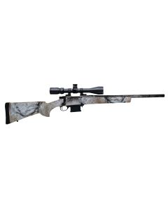 Howa HMA70622FY M1500 Mini Action Full Size 6.5 Grendel 5+1 20" Yote Camo Dip Threaded Barrel, Steel Receiver Drilled &amp; Tapped, Fixed HTI Yote Synthetic Stock, Nikko Stirling GamePro 4-12x40mm