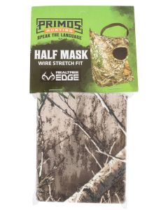 Primos PS6667 Stretch FitRealtree Edge Neoprene 1/2 Face Mask OSFA