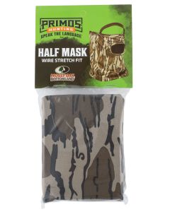 Primos PS6664 Stretch FitMossy Oak Original BottomLand Neoprene 1/2 Face Mask OSFA