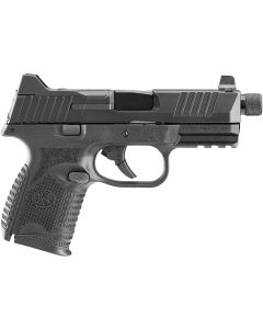 FN 66100783 509CTCompact 9mm Luger 10+1, 4.32" Black Steel Threaded Barrel, Black PVD Optic Cut/Serrated Stainless Steel Slide, Black Polymer Frame w/Picatinny Rail, Ambidextrous