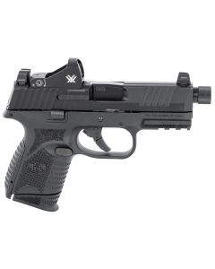 FN 66100802 509CT w/Optic 9mm Luger 12+1/24+1 4.32" Black Steel Threaded Barrel, Black PVD Optic Cut/Serrated Steel Slide &amp; Polymer Frame w/Picatinny Rail, Vortex Viper Red Dot, Ambidextrous