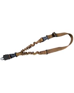 Tacshield T6010CY Shock Sling Coyote Tan Webbing Single-Point Rifle/Shotgun