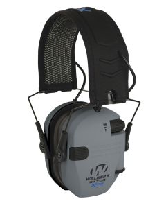 Walker's GWPXDRSEMG Razor X-TRM Digital Electronic Muff 21 dB Over the Head Gray/Black Polymer
