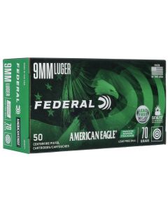 Federal AE9LF1 American Eagle IRT9mmLuger 70gr Lead Free IRT 50 Per Box/10 Case