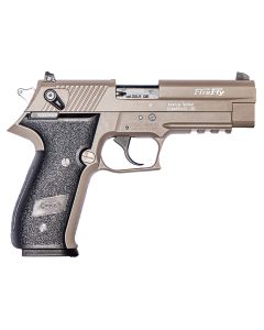 GSG GERG2210FFT FireFly22 LR 10+1 4" Tan Steel Barrel, Serrated Slide, Zinc Alloy w/Accessory Rail Frame, Black Polymer Grip