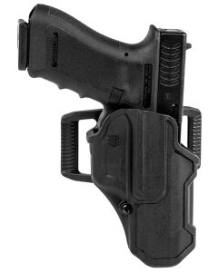 Blackhawk 410701BKR T-Series L2C Non-Light Bearing OWB Black Polymer Belt Clip Compatible w/Glock 19/23/26/27/32/33/45Right Hand