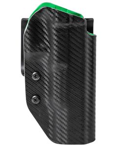 Uncle Mike's 54RNC73BGR Range/Competition Holster OWB Black/Green Boltaron Belt Slide Fits Canik Right Hand