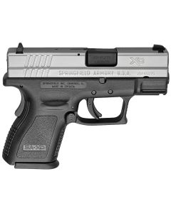 Springfield Armory XD9821 XD *CA Compliant Sub-Compact Frame 9mm Luger 10+1, 3" Black Melonite Steel Barrel, Serrated Stainless Steel Slide, Black Polymer Frame w/Picatinny Rail