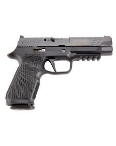 Wilson Combat SIGWCP320F9B P3209mm Luger 17+1 4.70" Chrome Moly Barrel, Black DLC Serrated Stainless Steel Slide, Black Polymer Frame w/Picatinny Rail, Black Polymer Grip