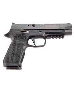 Wilson Combat SIGWCP320F9BATS P3209mm Luger 17+1 4.70" Black Steel Barrel, Black DLC Serrated Stainless Steel Slide, Black Polymer Frame w/Picatinny Rail, Straight Trigger, Black Polymer Grip
