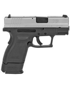 Springfield Armory XD9822 XD *CA Compliant Sub-Compact Frame 40 S&amp;W 9+1, 3" Black Melonite Steel Barrel, Serrated Stainless Steel Slide, Black Polymer Frame w/Picatinny Rail