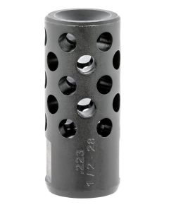 Ruger 90486 Radial Ported Muzzle Brake AR-15 5.56 45mm NATO Black Oxide Steel with 1/2"-28 tpi Threads, 1.75" OAL &amp; .75" Diameter