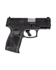 Taurus 1G3C931 G3CCompact Frame 9mm Luger 12+1 3.26" Matte Stainless Steel Barrel, Matte Black Tenifer Serrated Steel Slide, Black Polymer Frame w/Picatinny Rail, Black Polymer Grip, Right Hand