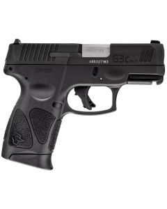 Taurus 1G3C93110 G3CCompact Frame 9mm Luger 10+1 3.26" Matte Stainless Steel Barrel, Matte Black Tenifer Serrated Steel Slide, Black Polymer Frame w/Picatinny Rail, Black Polymer Grip, Right Hand