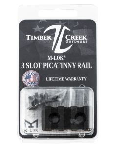 Timber Creek Outdoors M3SPRBL M-LOK 3 Slot Picatinny RailBlack Anodized