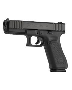 Glock PA225S201 G22 Gen5 Full Size 40 S&amp;W 10+1 4.49" Black GMB Barrel, Black nDLC Serrated Slide, Black Polymer Frame w/Picatinny Rail, Black Textured w/Interchangeable Backstrap Grip, Ambidextrous