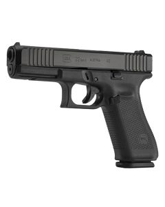 Glock PA225S203 G22 Gen5 Full Size 40 S&amp;W 15+1 4.49" Black GMB Barrel, Black nDLC Serrated Slide, Black Polymer Frame w/Picatinny Rail, Black Textured w/Interchangeable Backstrap Grips,Ambidextrous