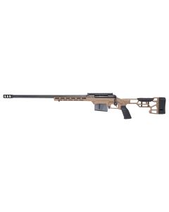 Savage Arms 57696 110 Precision 6.5 Creedmoor 10+1 24", Matte Black Rec/Barrel, Flat Dark Earth Cerakote MDT LSS XL Chassis, Polymer Grip, Left Hand